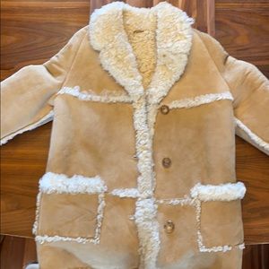 Shearling winter coat